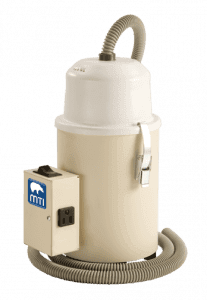 Cream colored MTI DV-1 Dust Vac™ for podaitry and wound care use.