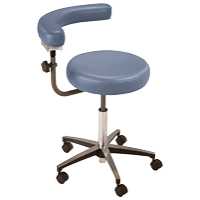 Exam Stool with Backrest - MTI 327 Foot Operated Stool