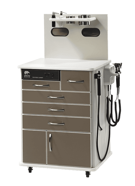 TC 100 AS ENT Cabinet with Corded Handles and Dispensers