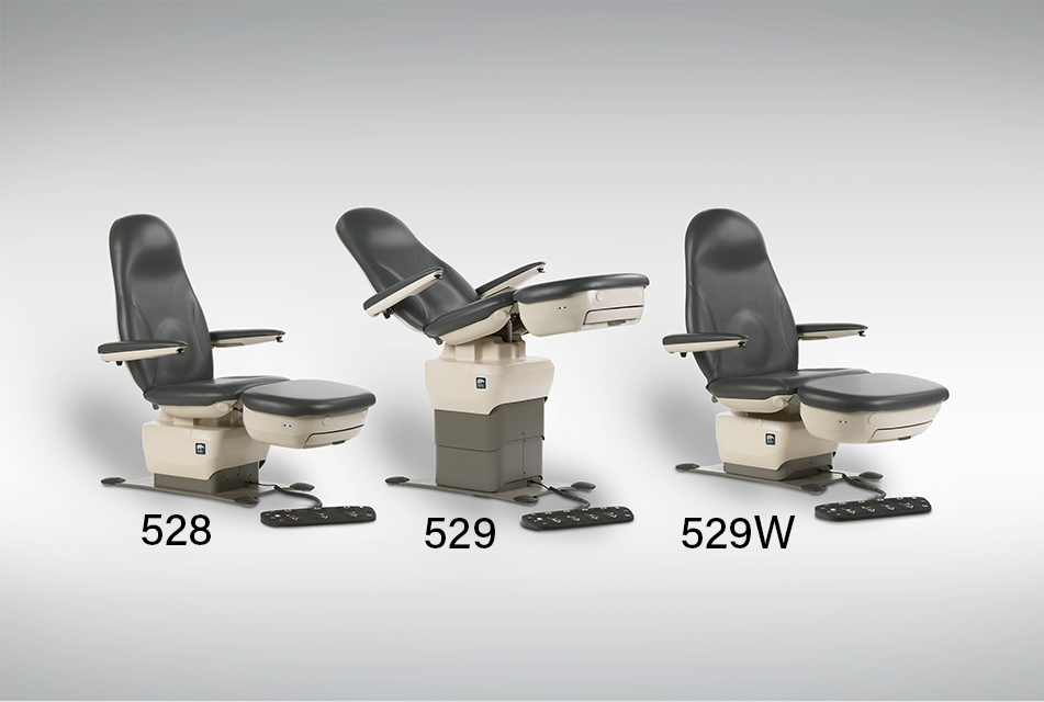 529 Series Chairs with model numbers