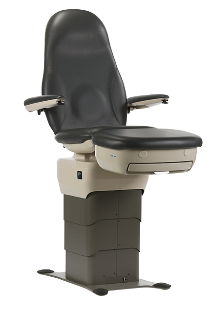 MTI 529 Podiatry & Wound Care Chair upright flat